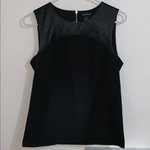 ADORABLE Club Monaco real leather shirt.